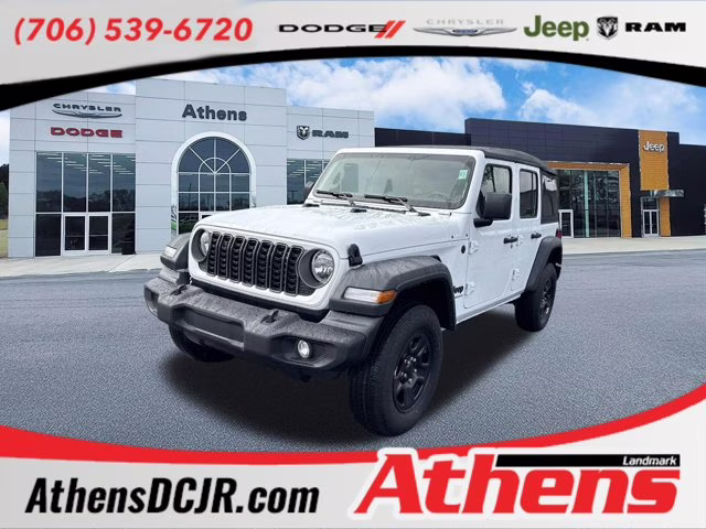 2026 Bright White Clearcoat Jeep Wrangler Sport 4X4 Convertible