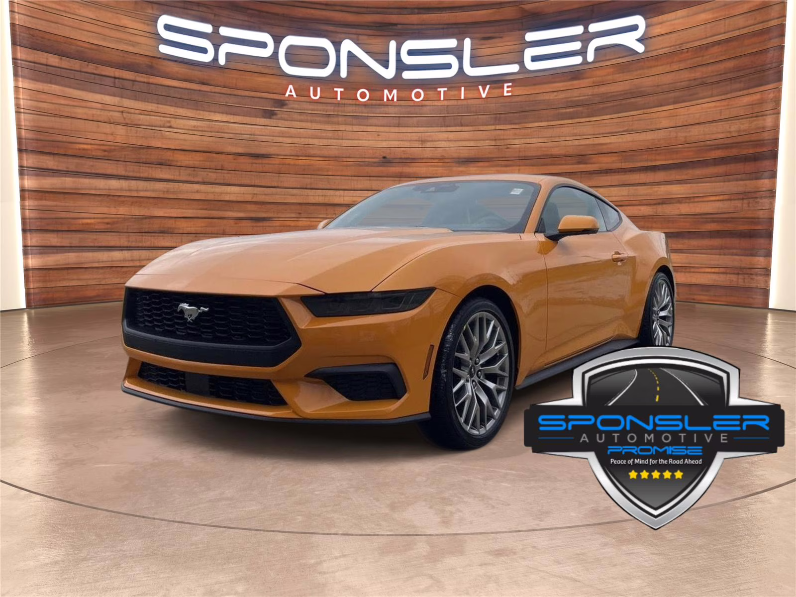 2026 Orange Fury Metallic Tri-Coat Ford Mustang EcoBoost RWD Fastback
