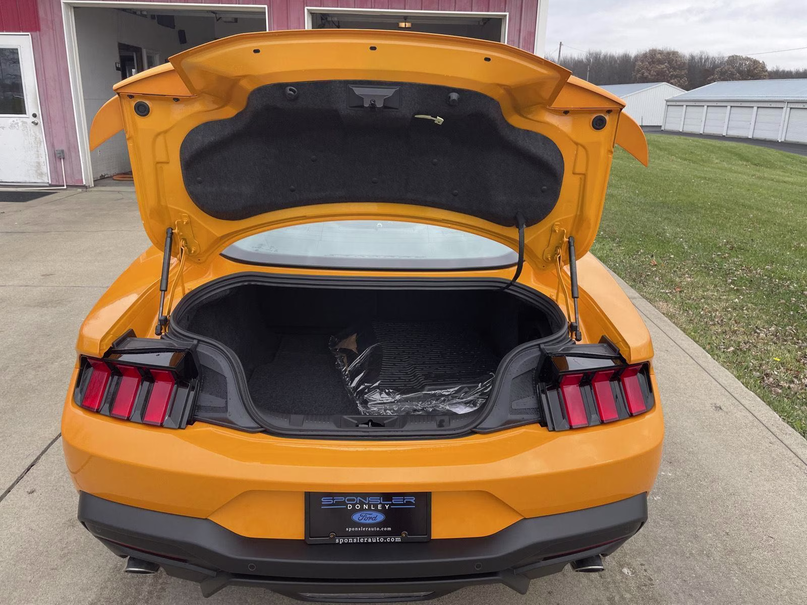 2026 Orange Fury Metallic Tri-Coat Ford Mustang EcoBoost RWD Fastback