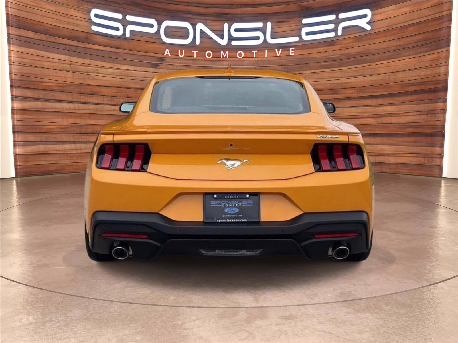 2026 Orange Fury Metallic Tri-Coat Ford Mustang EcoBoost RWD Fastback
