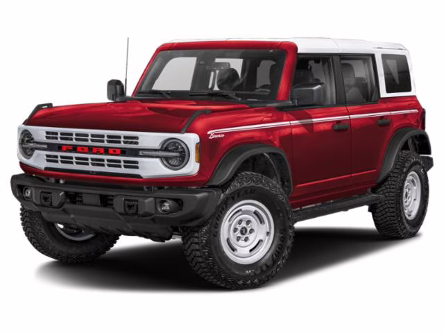 2025 Ruby Red Metallic Tinted Clearcoat Ford Bronco Heritage Edition 4X4 SUV