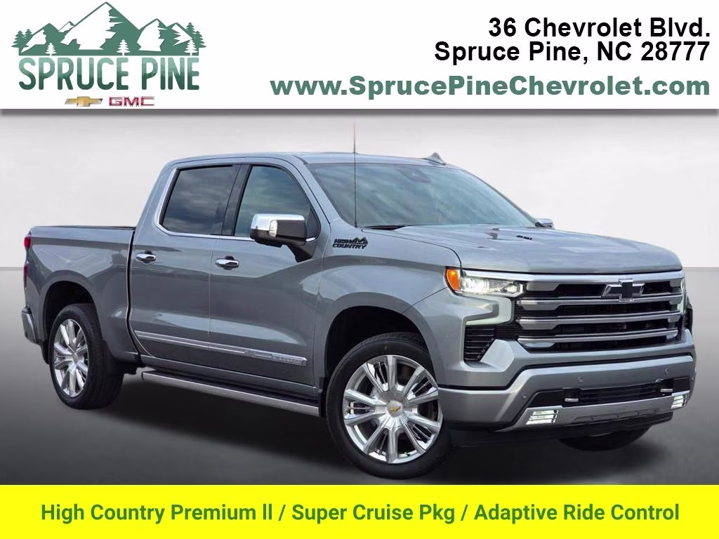 2026 Sterling Gray Metallic Chevrolet Silverado 1500 High Country 4X4 Truck