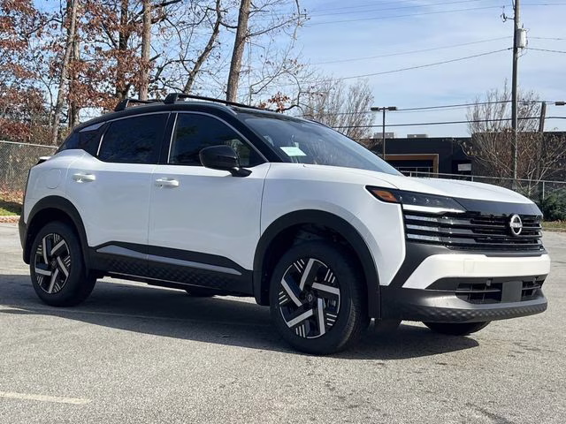 2026 Aspen White/Super Black Nissan Kicks SV FWD SUV
