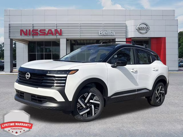 2026 Aspen White/Super Black Nissan Kicks SV FWD SUV