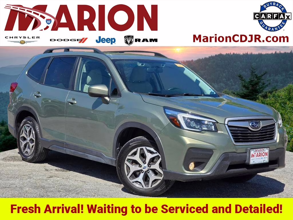 2021 Jasper Green Metallic Subaru Forester Premium AWD SUV