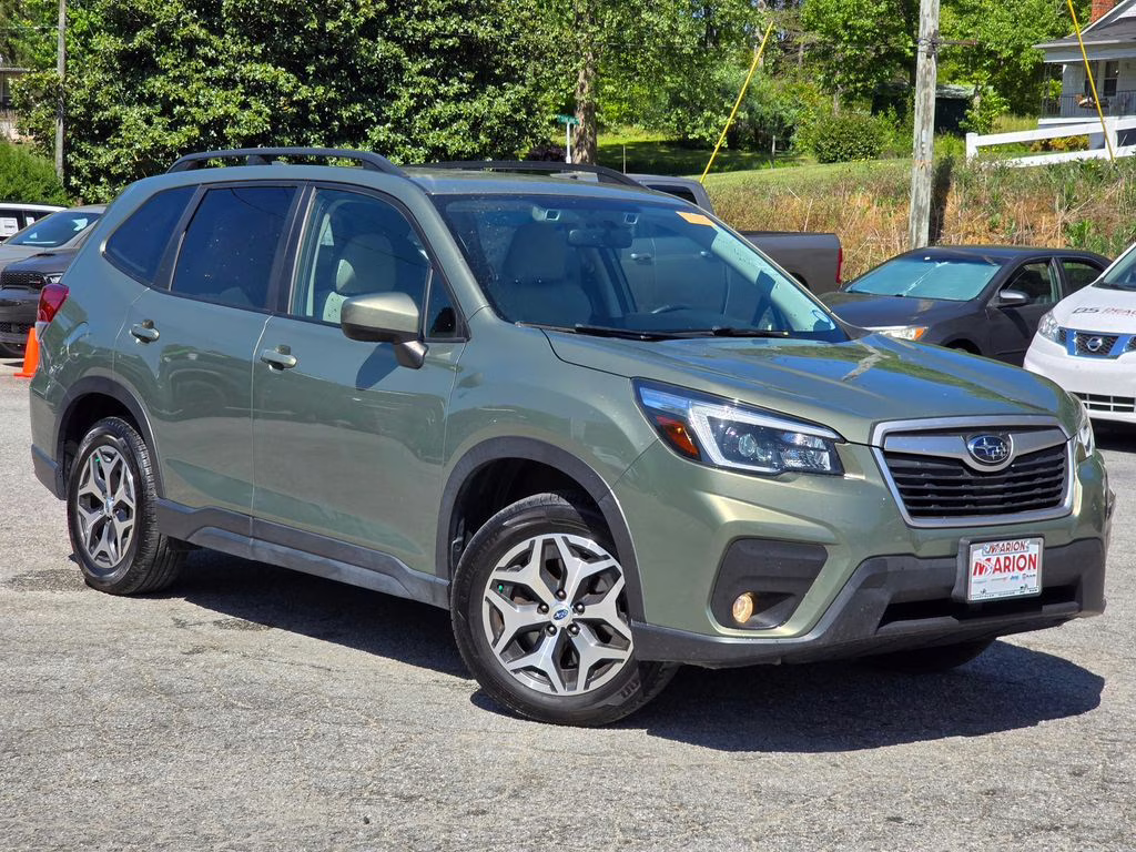 2021 Jasper Green Metallic Subaru Forester Premium AWD SUV