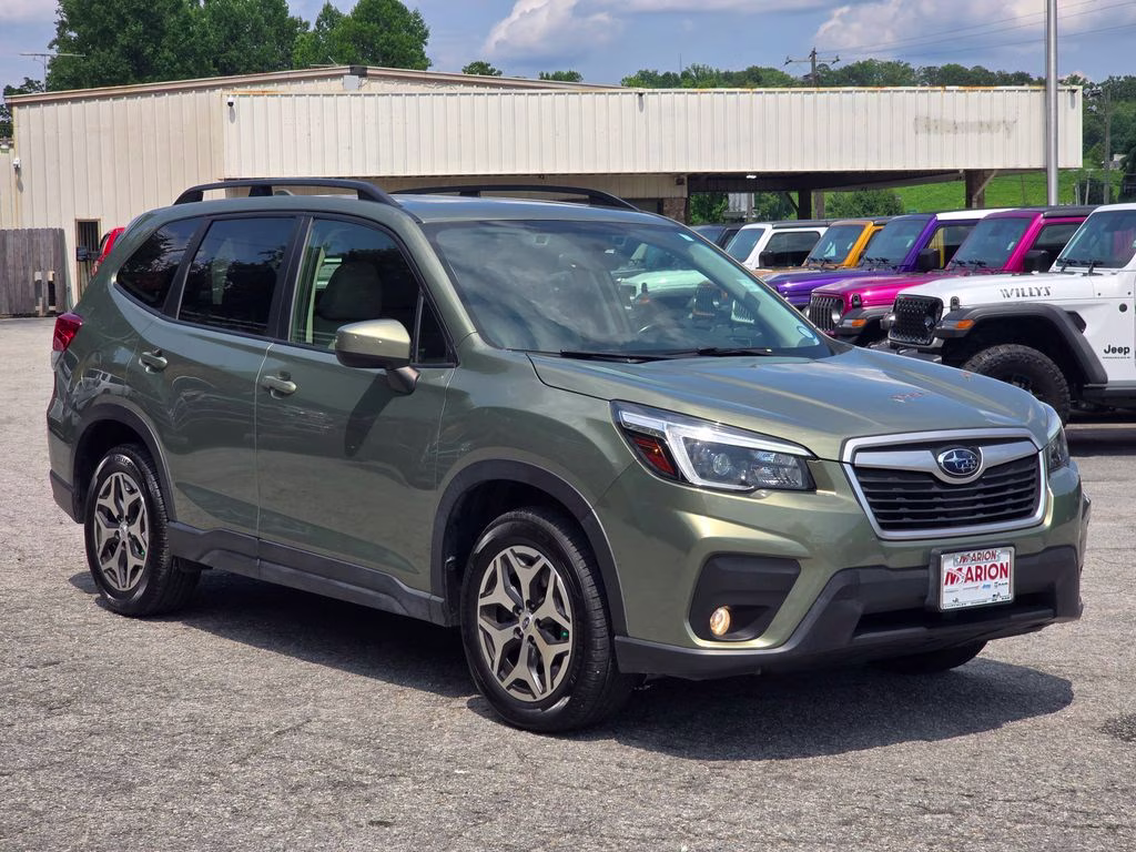 2021 Jasper Green Metallic Subaru Forester Premium AWD SUV