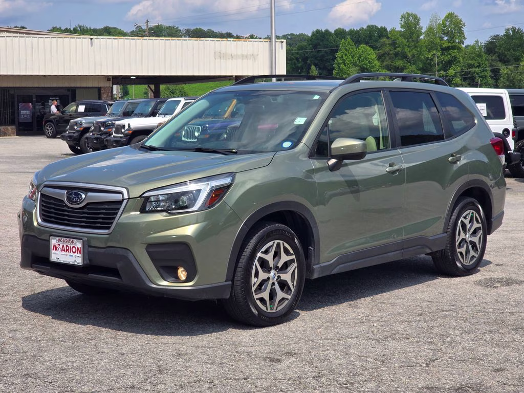 2021 Jasper Green Metallic Subaru Forester Premium AWD SUV
