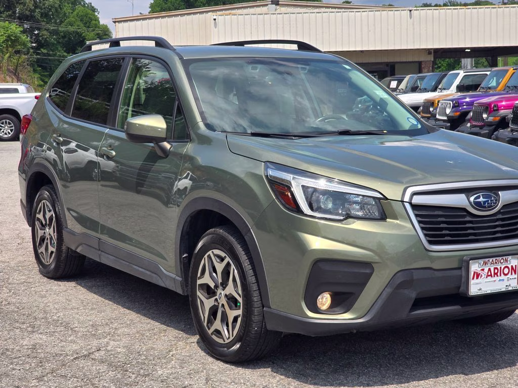 2021 Jasper Green Metallic Subaru Forester Premium AWD SUV