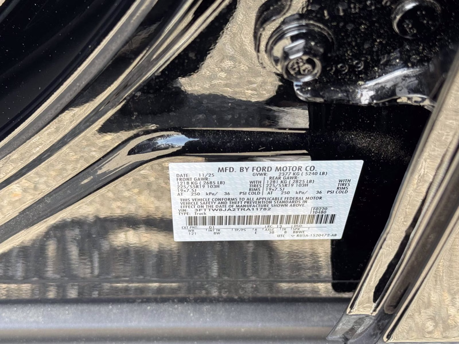 2026 Shadow Black Ford Maverick XLT AWD Truck