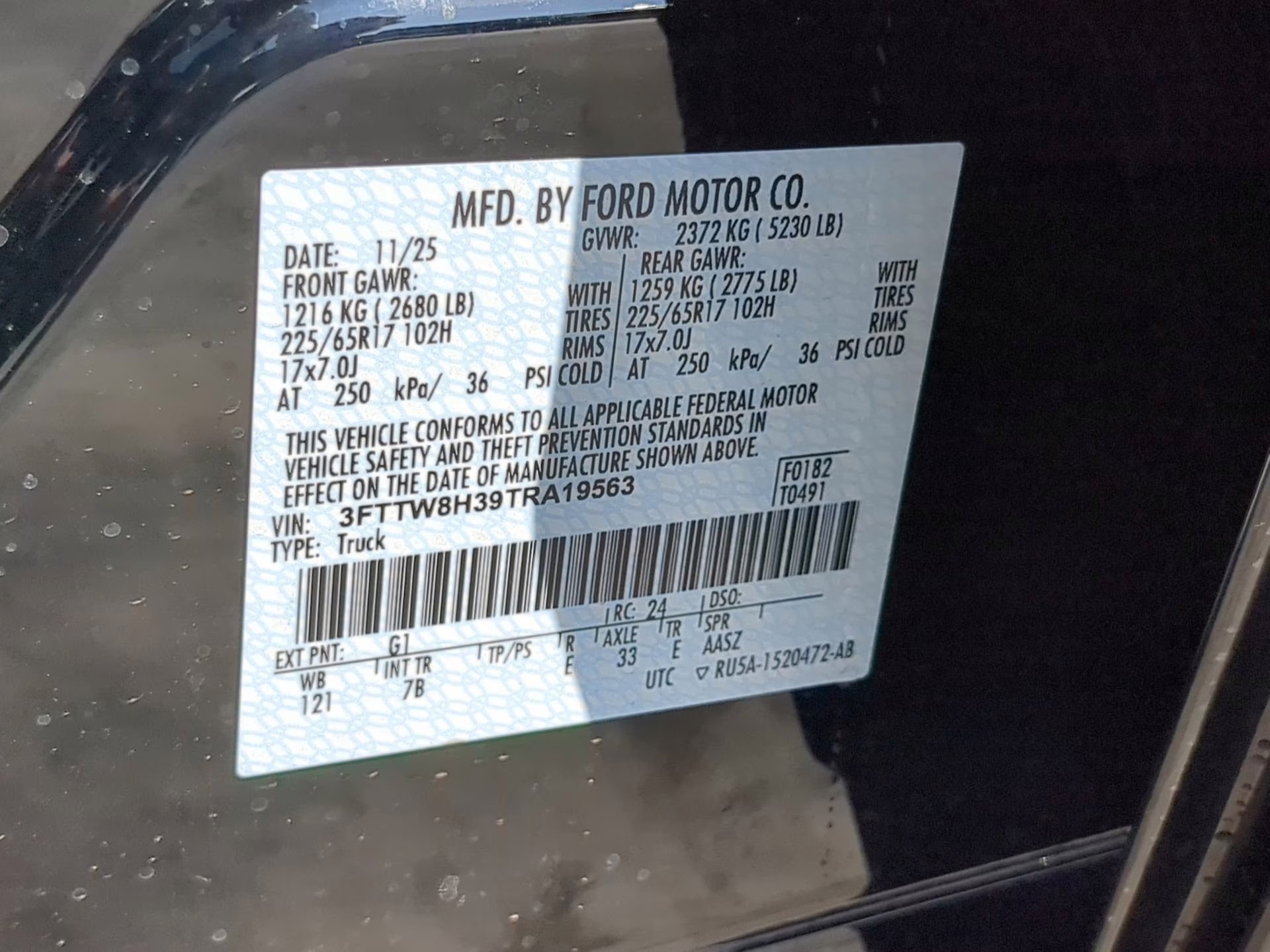 2026 Shadow Black Ford Maverick XLT Crew Cab Pickup FWD Truck