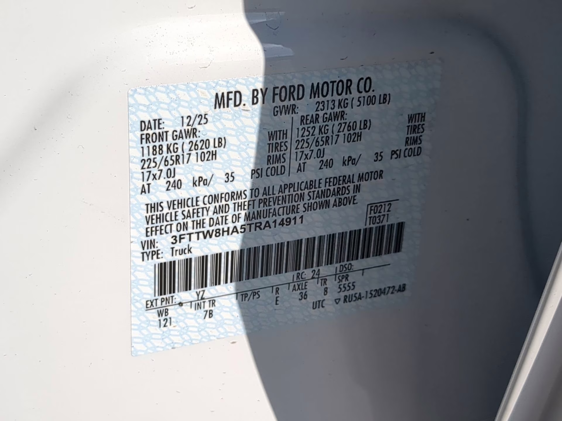 2026 Oxford White Ford Maverick XLT Crew Cab Pickup FWD Truck