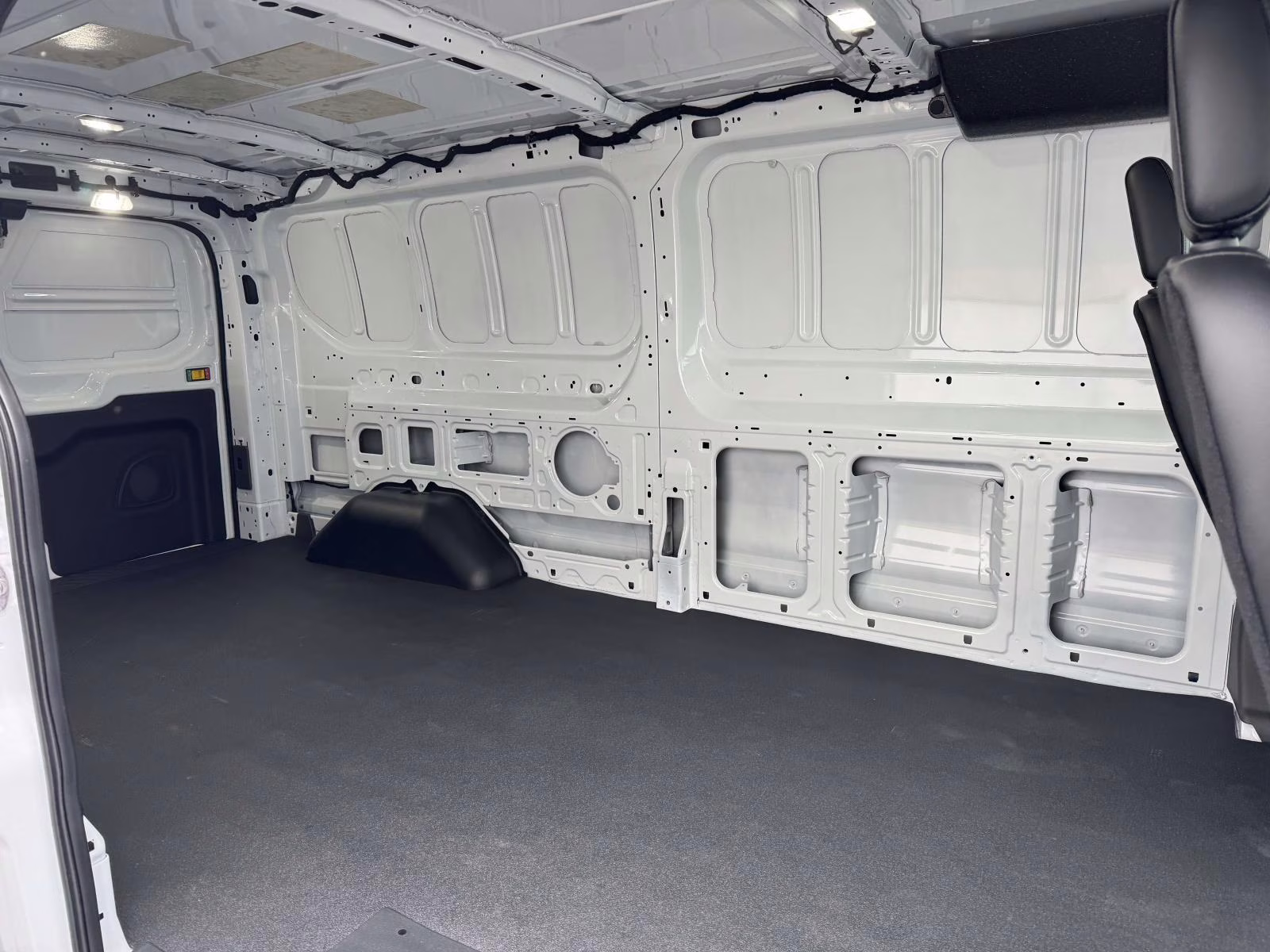 2024 White Ford Transit Cargo Van T-250 130 Low Rf 9070 GVWR RWD RWD Van
