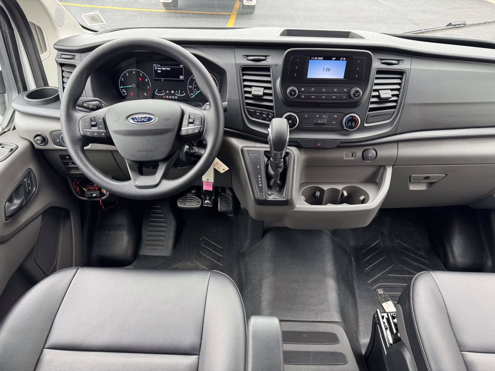 2024 White Ford Transit Cargo Van T-250 130 Low Rf 9070 GVWR RWD RWD Van