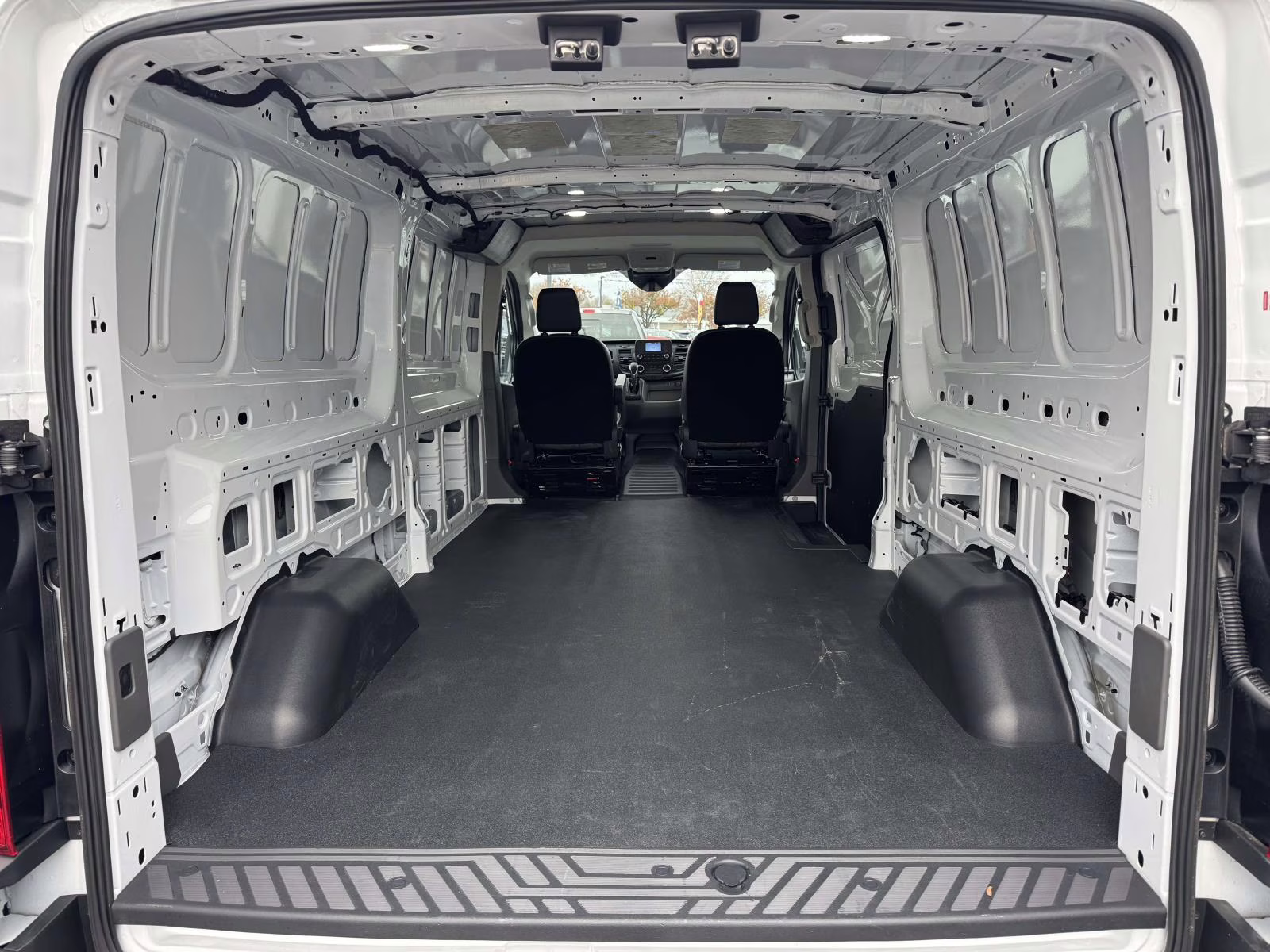 2024 White Ford Transit Cargo Van T-250 130 Low Rf 9070 GVWR RWD RWD Van