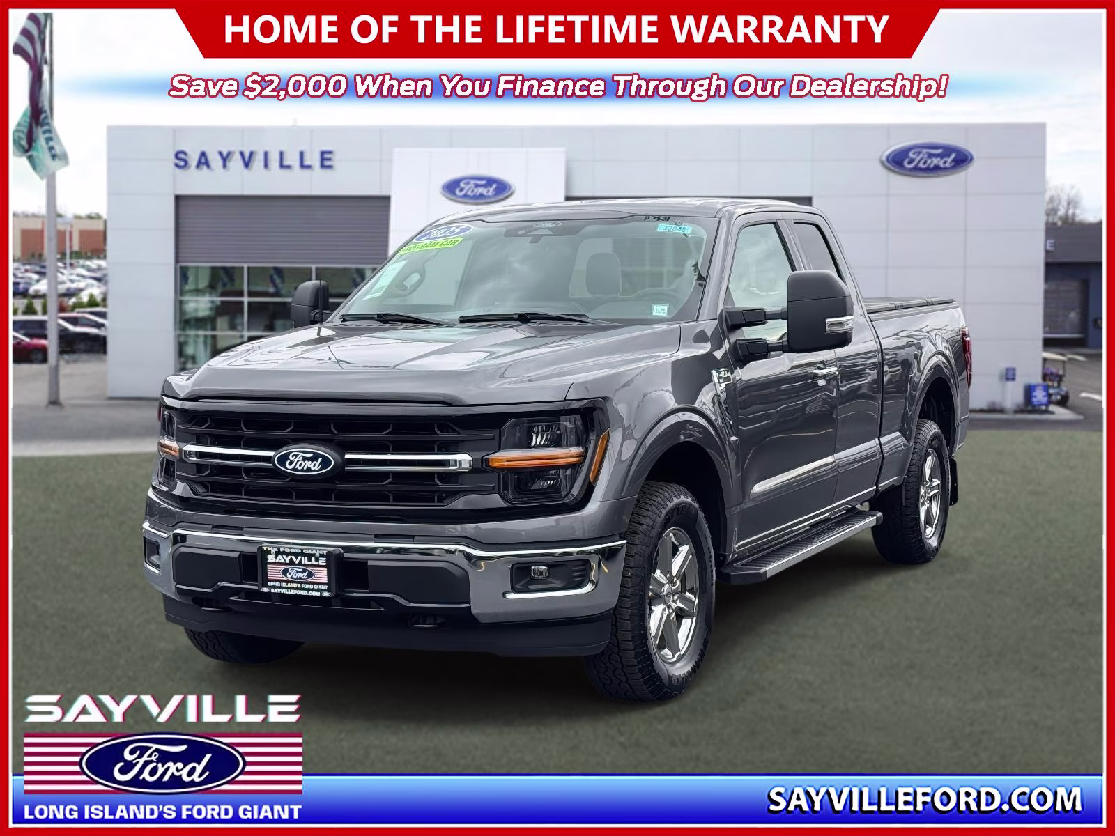 2025 Gray Ford F-150 XLT 4WD SuperCab 6.5' Box 4X4 Truck