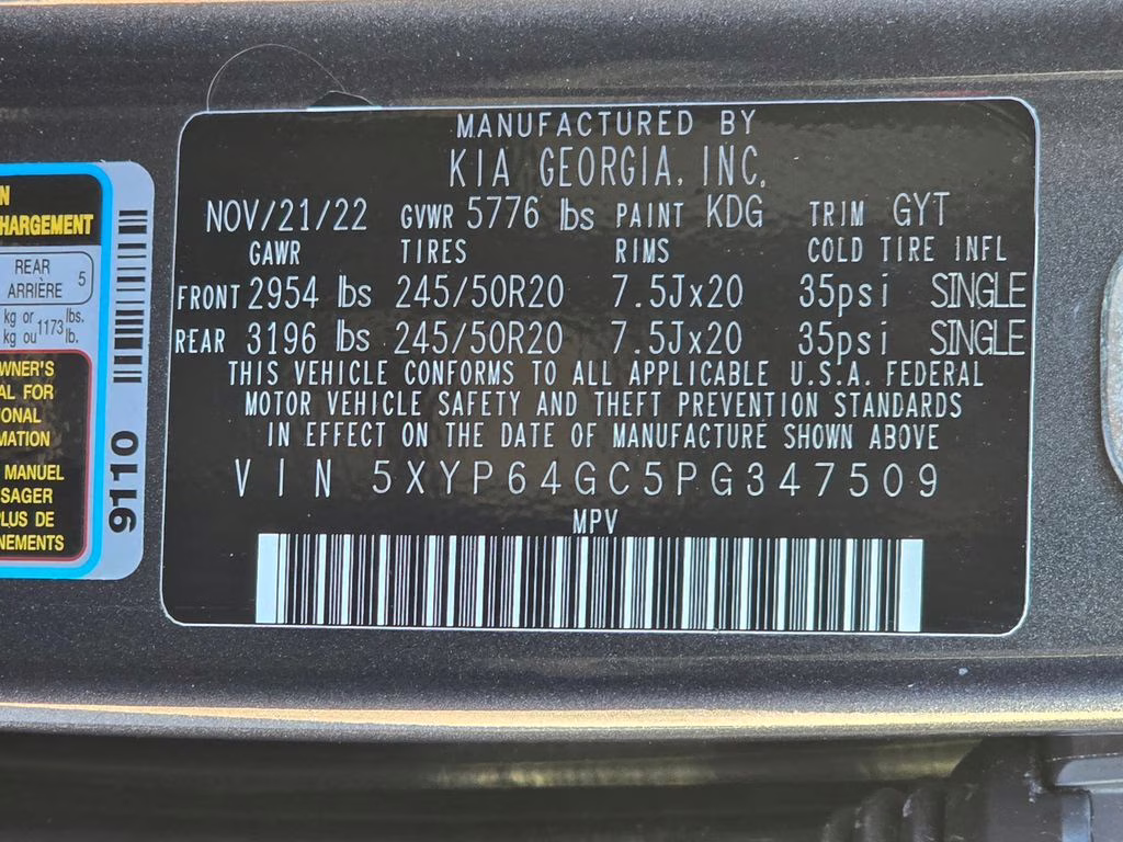 2023 Gravity Gray Kia Telluride S FWD SUV