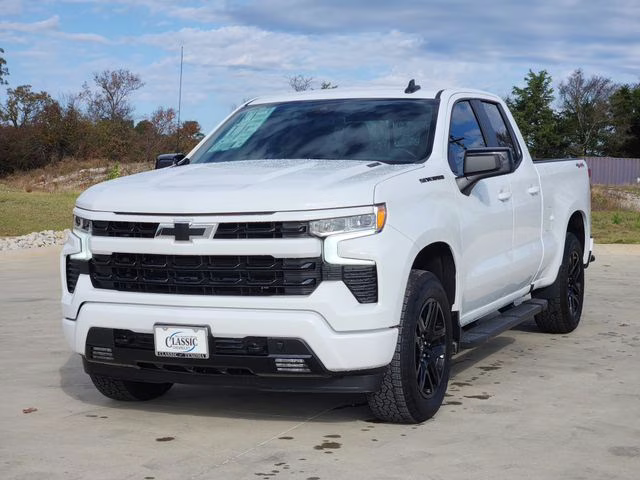 2025 Summit White Chevrolet Silverado 1500 RST 4X4 Truck