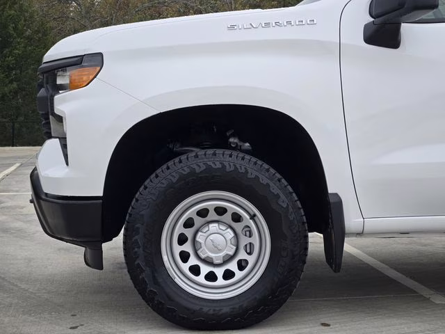2025 Summit White Chevrolet Silverado 1500 WT 4X4 Truck