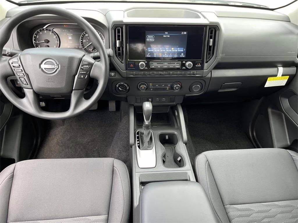 2026 Glacier White Nissan Frontier S 4X4 Truck