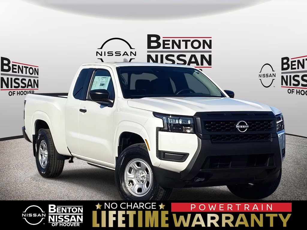 2026 Glacier White Nissan Frontier S 4X4 Truck