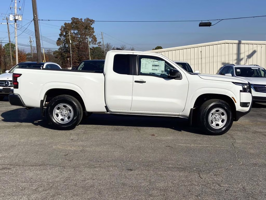 2026 Glacier White Nissan Frontier S 4X4 Truck