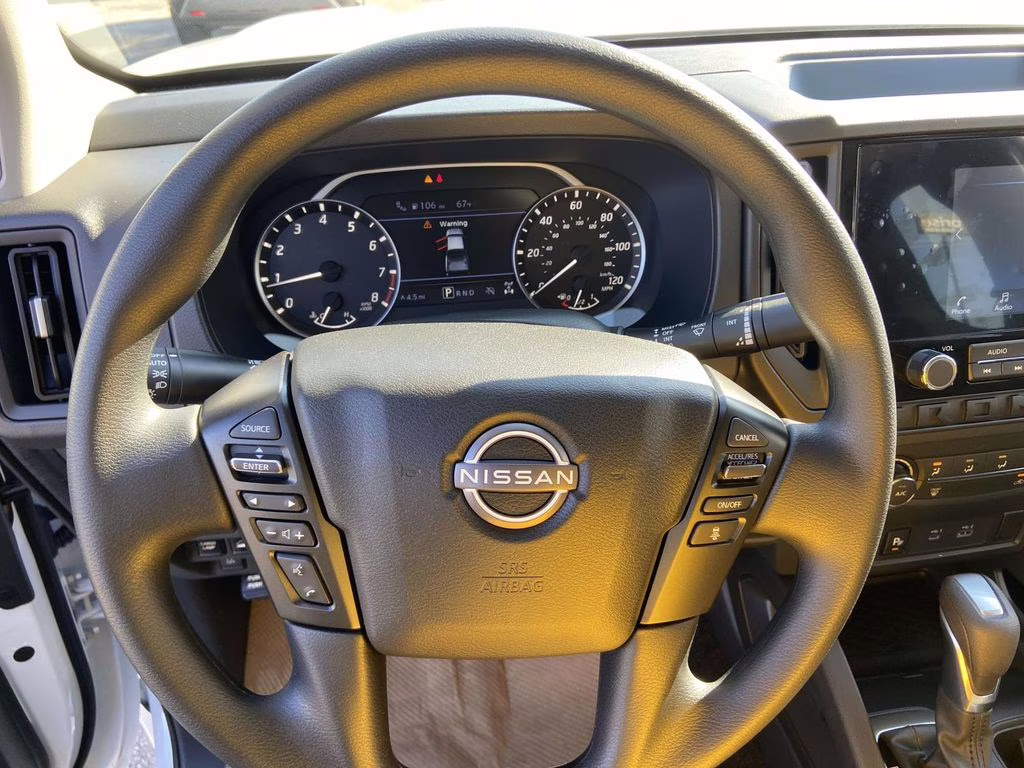 2026 Glacier White Nissan Frontier S 4X4 Truck