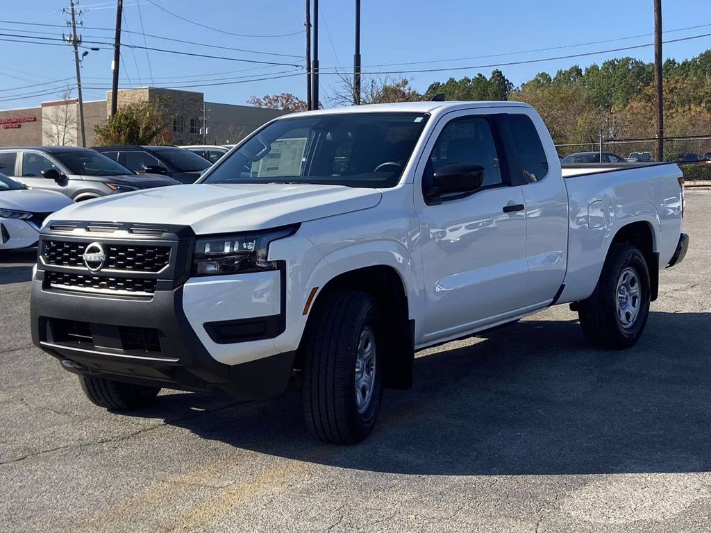 2026 Glacier White Nissan Frontier S 4X4 Truck