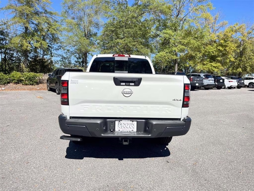 2026 Glacier White Nissan Frontier S 4X4 Truck
