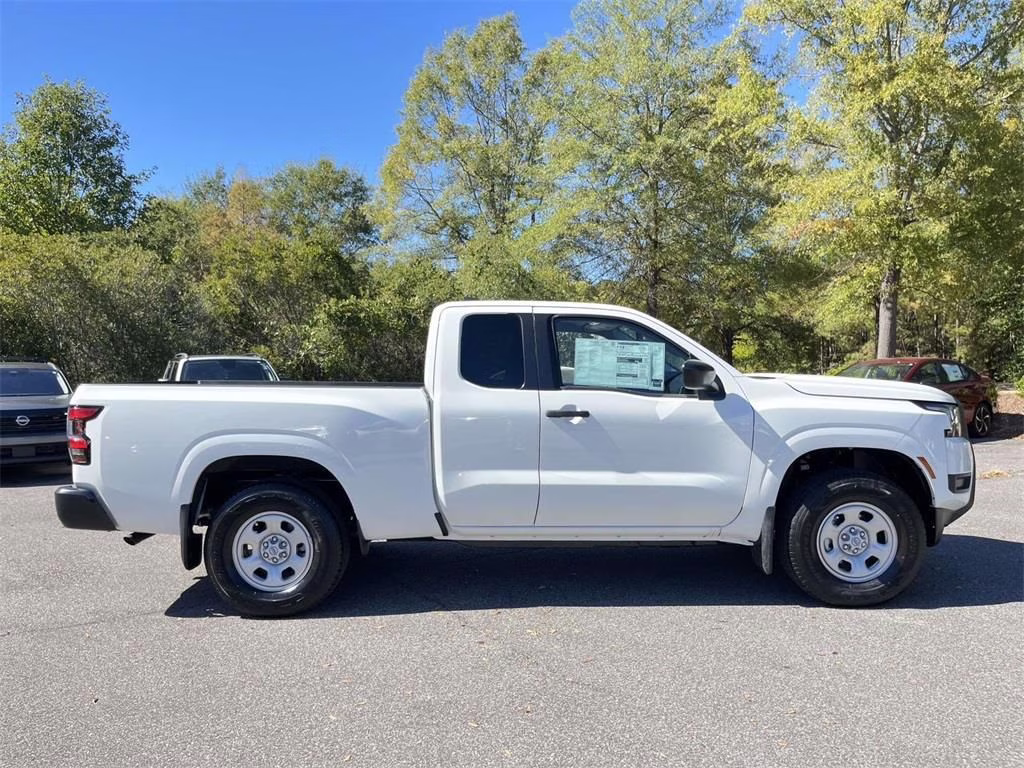 2026 Glacier White Nissan Frontier S 4X4 Truck