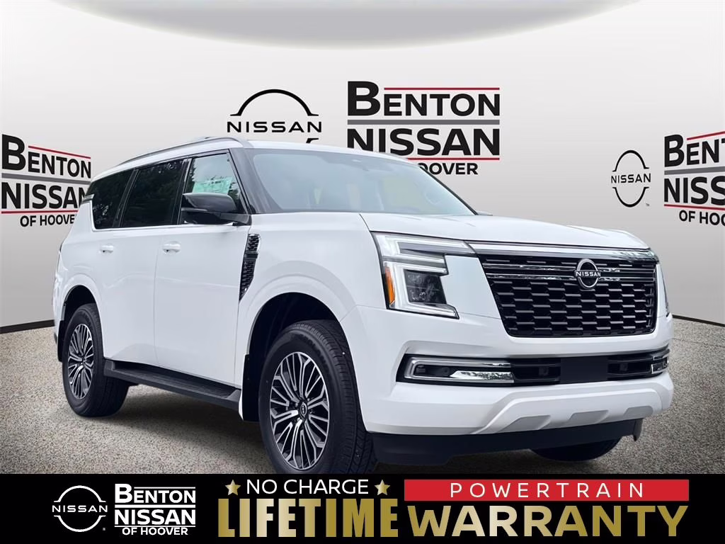 2026 Aspen White Tricoat Nissan Armada Platinum RWD SUV