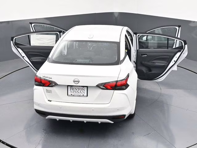 2025 Aspen White Tricoat Nissan Versa 1.6 SV FWD Sedan