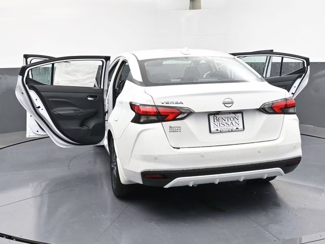 2025 Aspen White Tricoat Nissan Versa 1.6 SV FWD Sedan