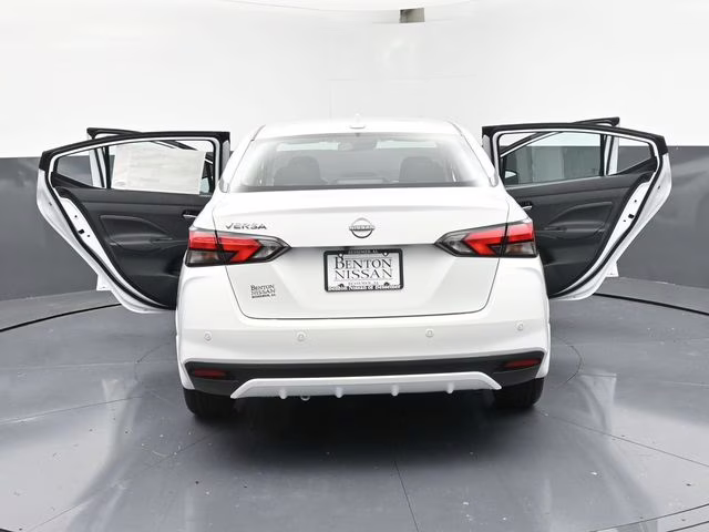2025 Aspen White Tricoat Nissan Versa 1.6 SV FWD Sedan