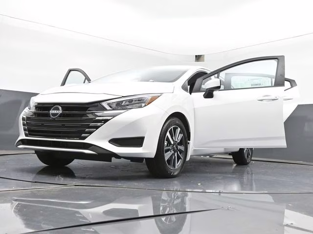 2025 Aspen White Tricoat Nissan Versa 1.6 SV FWD Sedan