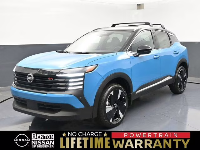 2026 Arctic Ice Blue/Black Nissan Kicks SR FWD SUV