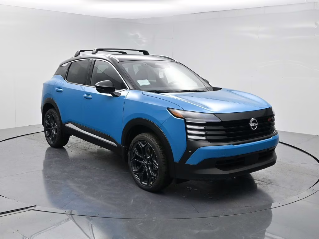 2026 Arctic Ice Blue/Black Nissan Kicks SR FWD SUV