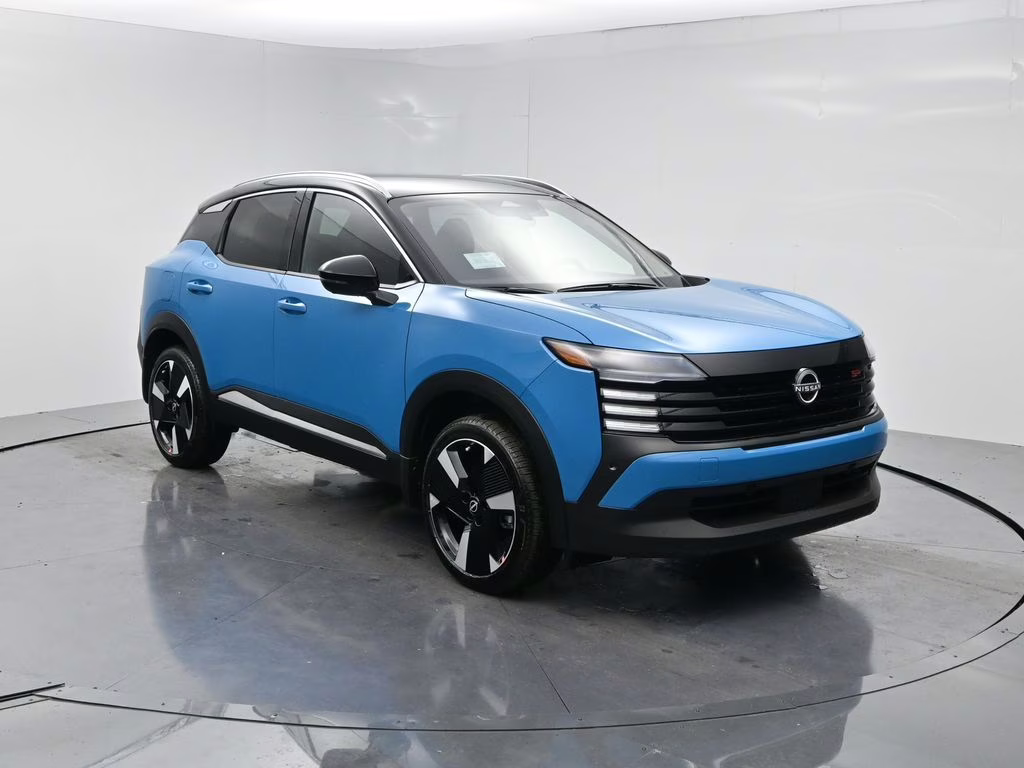 2026 Arctic Ice Blue/Black Nissan Kicks SR FWD SUV