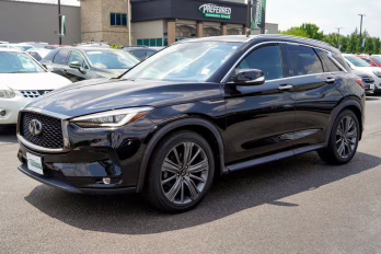 2020 Black Obsidian INFINITI QX50 ESSENTIAL AWD SUV