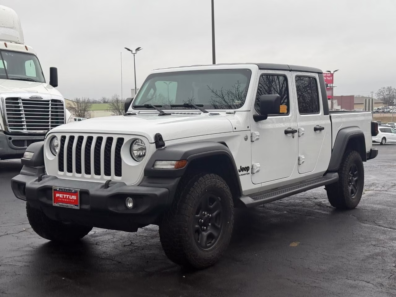 2020 Bright White Clearcoat Jeep Gladiator Sport 4X4 Truck