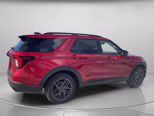 2026 Rapid Red Metallic Tinted Clearcoat Ford Explorer ST-Line RWD SUV