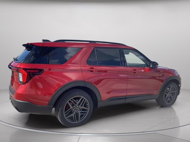 2026 Rapid Red Metallic Tinted Clearcoat Ford Explorer ST-Line RWD SUV