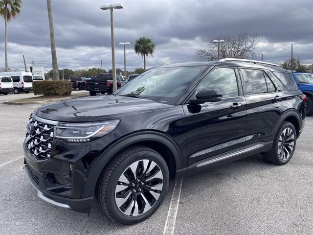 2026 Agate Black Metallic Ford Explorer Platinum 4X4 SUV
