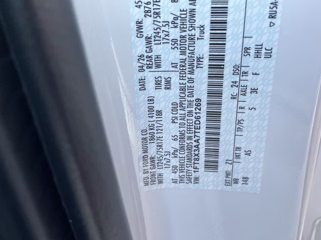 2026 Oxford White Ford Super Duty F-350 SRW XL RWD Truck