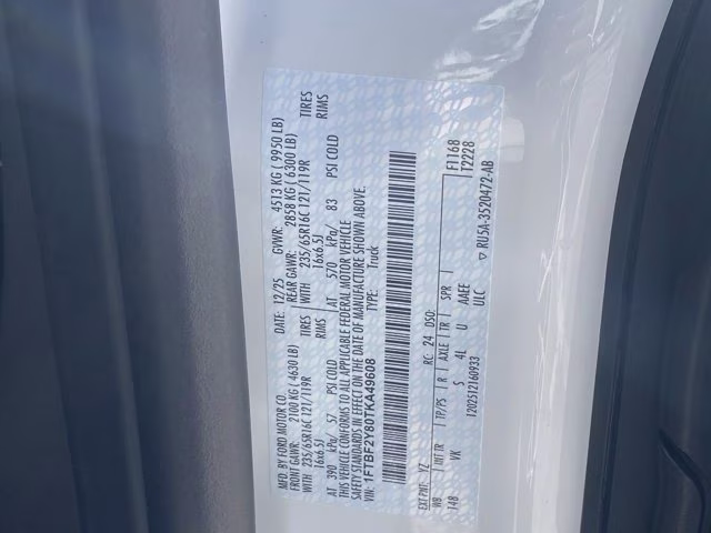 2026 Oxford White Ford Transit Cargo Van Base AWD Van