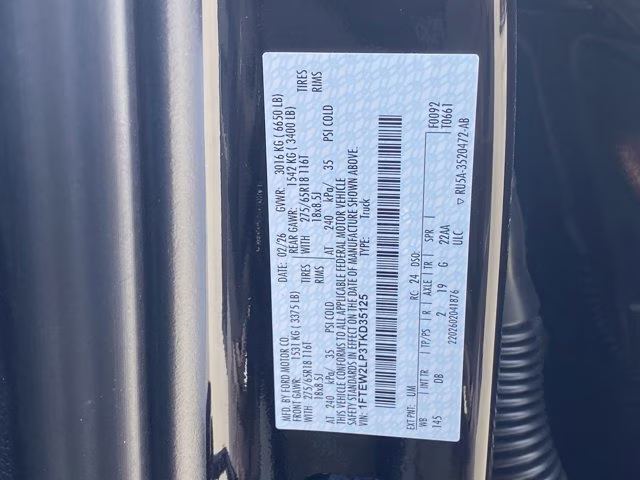 2026 Agate Black Metallic Ford F-150 STX 4X4 Truck