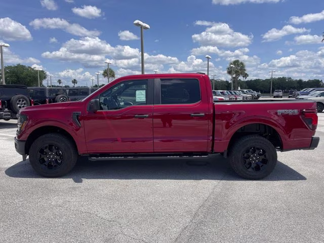 2026 Ruby Red Metallic Tinted Clearcoat Ford F-150 STX 4X4 Truck