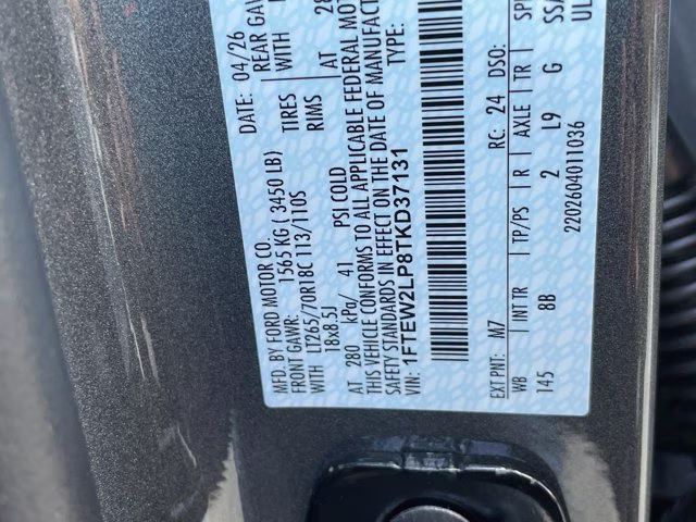 2026 Carbonized Gray Metallic Ford F-150 STX 4X4 Truck
