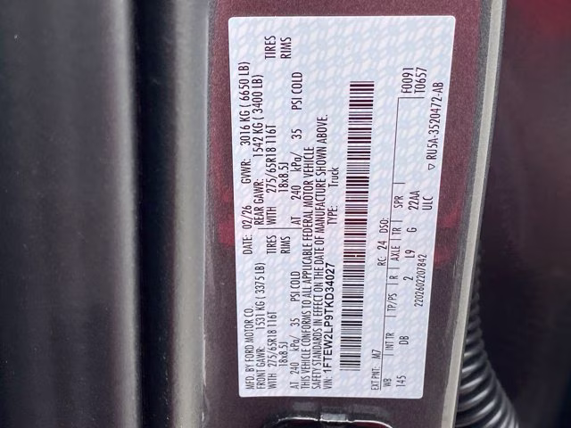 2026 Carbonized Gray Metallic Ford F-150 STX 4X4 Truck