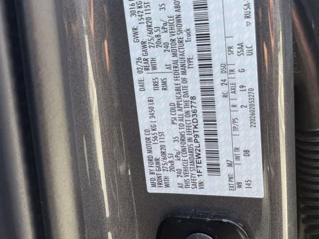 2026 Carbonized Gray Metallic Ford F-150 STX 4X4 Truck